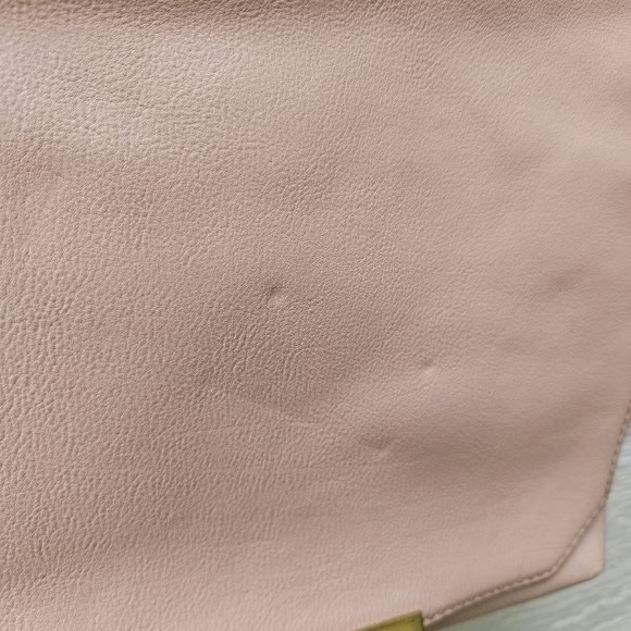 J. Crew blush pink leather rectangular flap crossbody bag - Picture 9 of 14